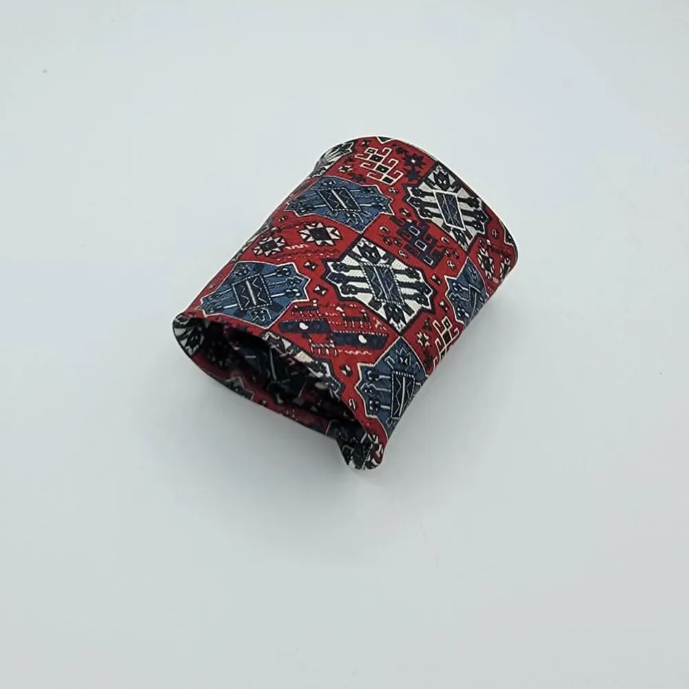 XMI Tie Red Blue Deco Geometric Abstract Stylish Dapper 57 x 4